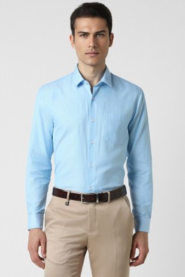 PETER ENGLAND Men Solid Formal Light Blue Shirt