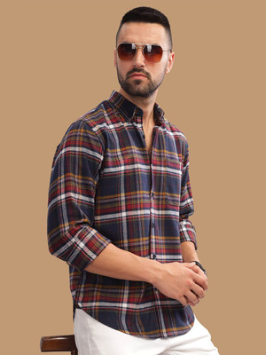 HERE&NOW Men Checkered Casual Multicolor Shirt