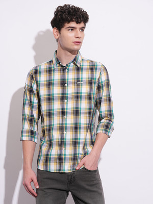 BEING HUMAN Men Checkered Casual Multicolor Shirt