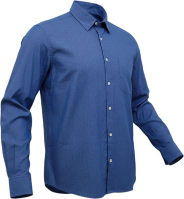 PRINCE APPAREL DAMAN Men Solid Formal Dark Blue Shirt