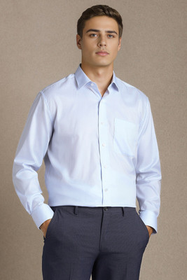 LOUIS PHILIPPE Men Solid Formal Light Blue Shirt