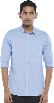 Byford by Pantaloons Men Solid Casual Blue Shirt