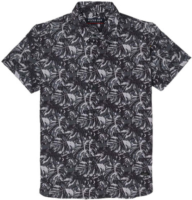 Status Quo Boys Printed Casual Grey Shirt