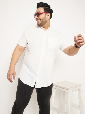 Club York Men Solid Casual White Shirt