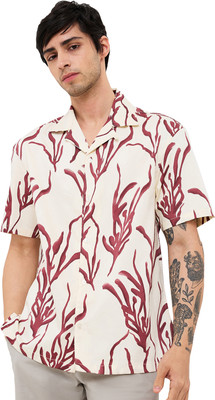 Spykar Men Printed Casual Red Shirt