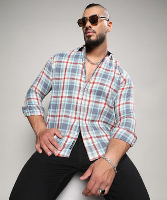 Instafab Plus Men Checkered Casual Multicolor Shirt