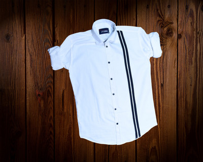 THE NEXT LEVEL Men Self Design Casual White Shirt