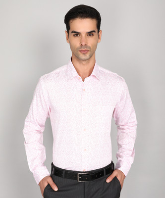 Raymond Men Self Design Formal Red Shirt