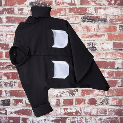 Vrunda tavi Men Color Block Casual Black Shirt