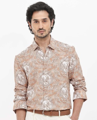 RARE RABBIT Men Printed Party Multicolor Shirt