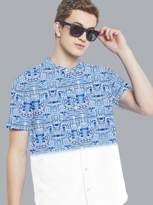BOUGHT FIRST Men Dyed/Ombre Casual Multicolor Shirt