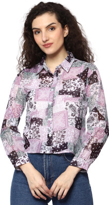 MISHURETAIL Women Floral Print Casual Multicolor Shirt