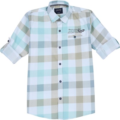 CAVIO Boys Checkered Casual Multicolor Shirt