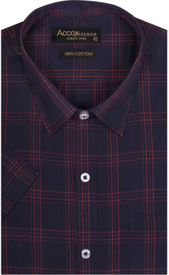 ACCOX Men Checkered Formal Multicolor Shirt