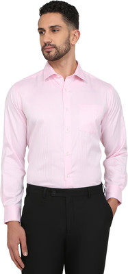 PARK AVENUE Men Solid Formal Red Shirt