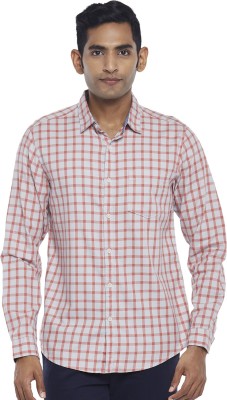 Byford by Pantaloons Men Checkered Casual Grey Shirt