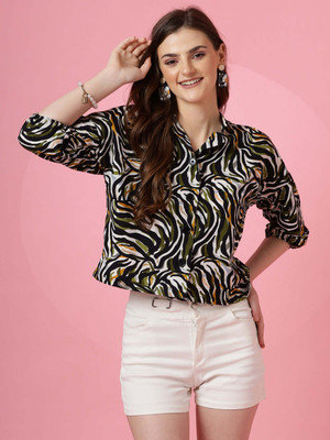Honky Tonky Women Printed Casual Multicolor Shirt