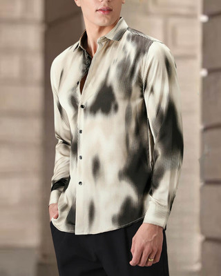 METRONAUT Men Dyed/Ombre Casual Grey Shirt