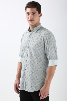 PETER ENGLAND Men Printed Casual Grey Shirt