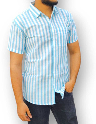 RAFIYA Men Solid Casual White Shirt