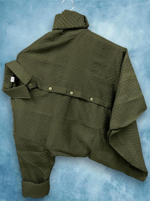 METRONAUT Men Solid Casual Green Shirt