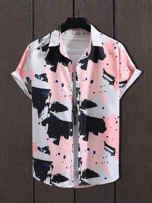 Prinza Men Geometric Print Casual Multicolor Shirt