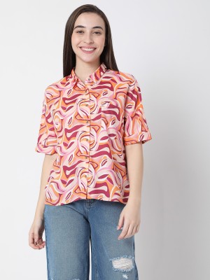 VERO MODA Women Printed Casual Multicolor Shirt