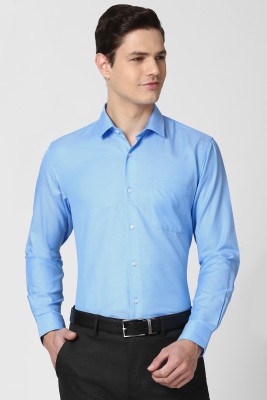 PETER ENGLAND Men Solid Formal Blue Shirt