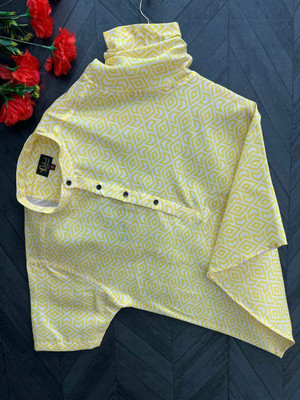 StellLIFESTYLE Trend Men Printed Casual Yellow, White Shirt