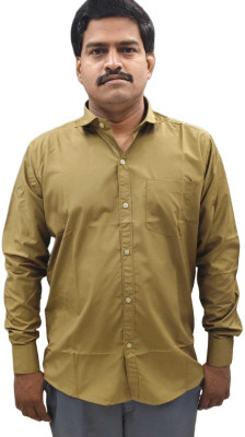 samskar premium shirts Men Washed Casual Khaki Shirt