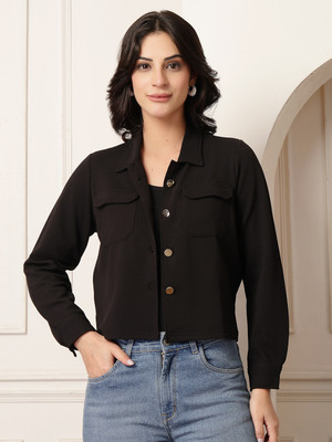 Style Quotient Women Solid Casual Black Shirt