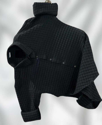 Ethavaa Men Self Design Casual Black Shirt