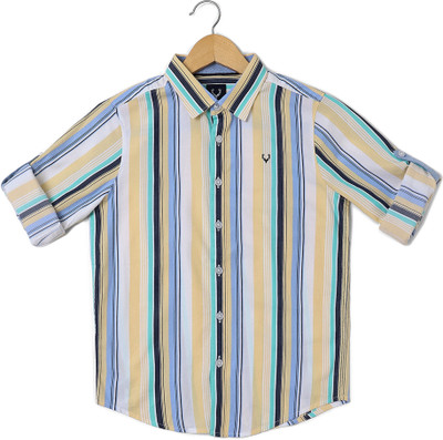 Allen Solly Boys Striped Casual Multicolor Shirt