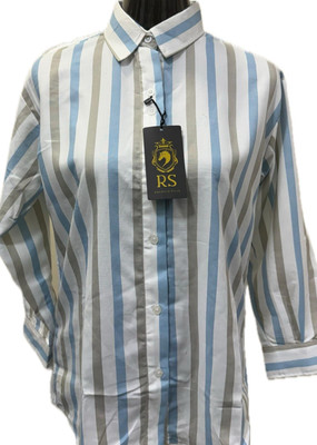 RS FASHION Women Striped Casual Pink Shirt