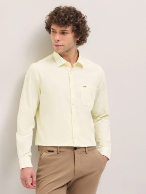 THE BEAR HOUSE Men Solid Formal Yellow Shirt