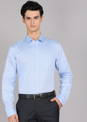 ARROW Men Self Design Formal Light Blue Shirt