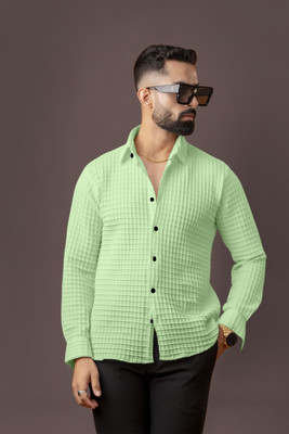 HouseOfCommon Men Self Design Casual Multicolor Shirt