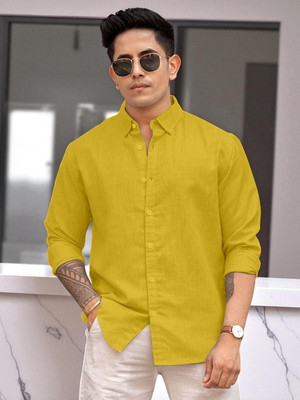 Yanthhi Men Solid Casual Multicolor Shirt