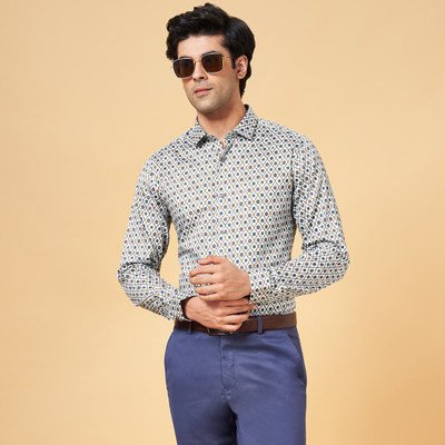 Peregrine by Pantaloons Men Printed Formal Multicolor Shirt