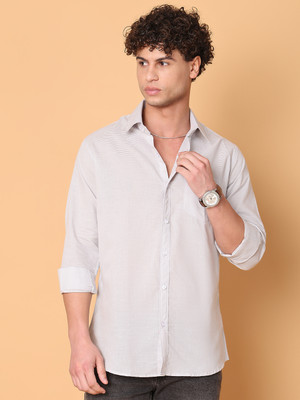 ANP BIHARIKA Men Solid Casual White Shirt