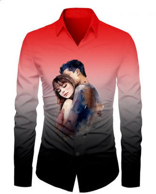 VMENTERPRISE Men Printed Casual Black Shirt