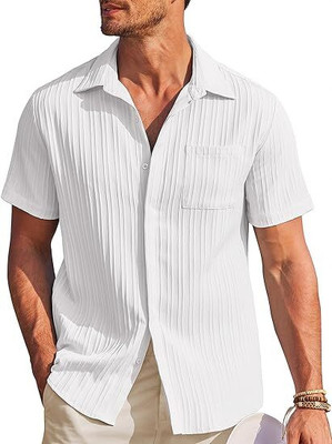 PRAIZY Men Self Design Casual Multicolor Shirt