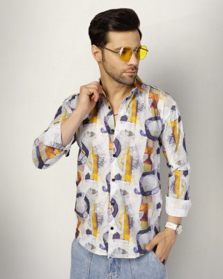 METRONAUT Men Printed Casual Multicolor Shirt