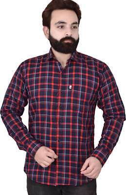 Shreyash Textiles Fab Men Solid Casual Red Shirt
