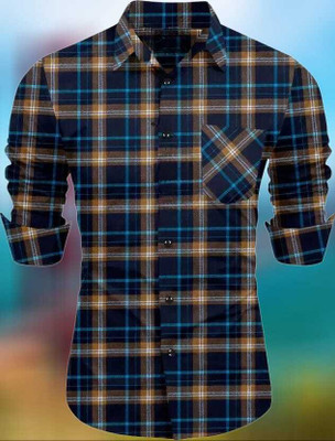 New4u creation Men Checkered Casual Multicolor Shirt