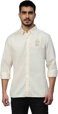 ROYAL ENFIELD Men Solid Casual White Shirt