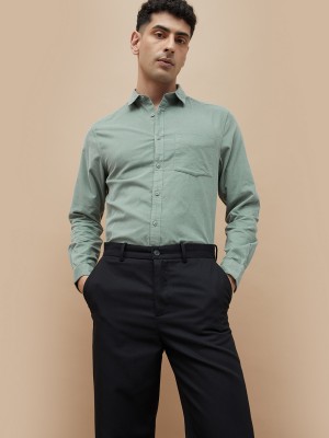 CODE by Lifestyle Men Solid Formal Grey Shirt