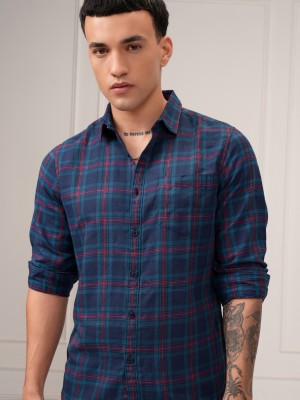 KETCH Men Checkered Casual Multicolor Shirt