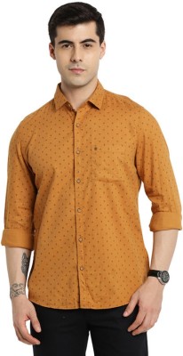 TURTLE Men Printed Casual Black, Yellow Shirt