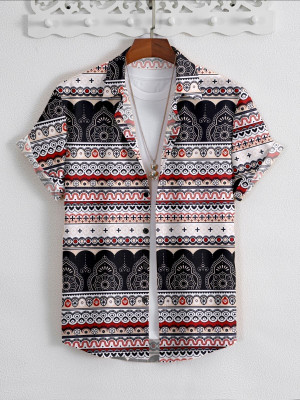 Manamrut Men Printed Casual Multicolor Shirt
